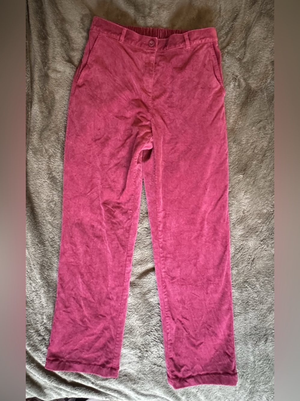 L.L.Bean Classic Fit  Corduroy Pants Size 8 Regular Straight Leg